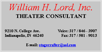 Theatre Consultant
